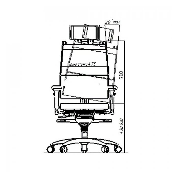 Кресло руководителя &laquo;METTA Y-4D Free 0010023/0017839&raquo; - вид 6